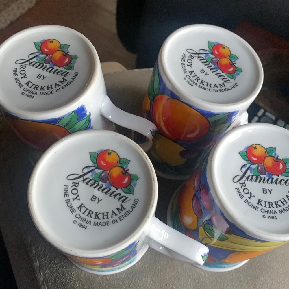 Five bone China mugs